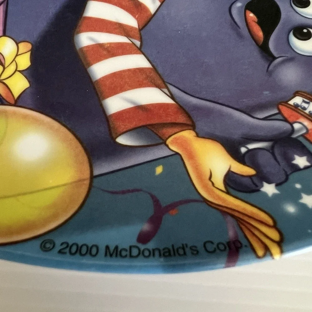 McDonald's Vintage Birthday Party Plate Collectible Decor 2000